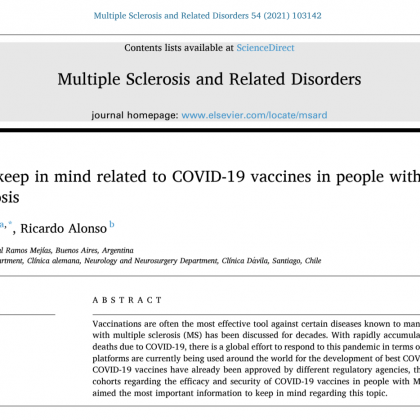 Puntos clave a tener en cuenta relacionados con las vacunas COVID-19 en personas con esclerosis múltiple